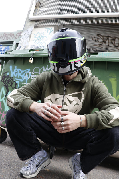 Full Zip Hoodie "OLIVE"
